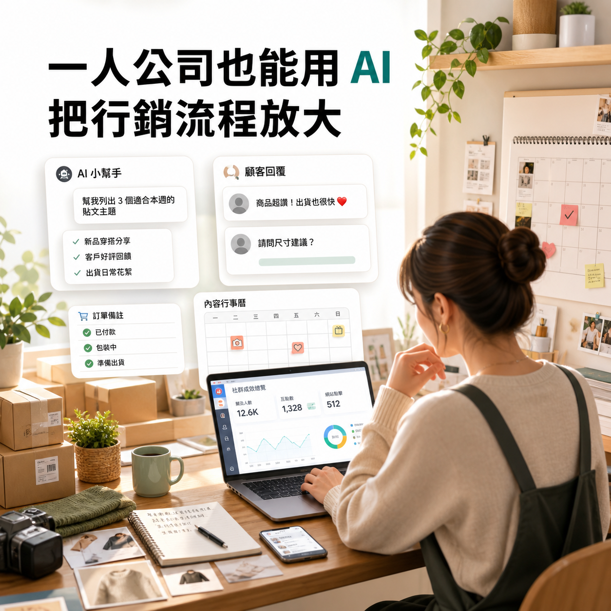 一人公司也能用 AI，把行銷流程放大
